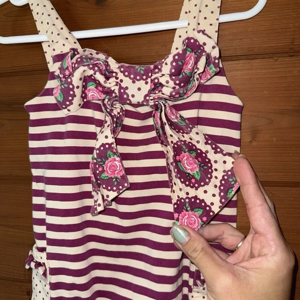 Serendipity Baby Girls Ruffles Bow One Piece Overalls Romper Outfit 18M